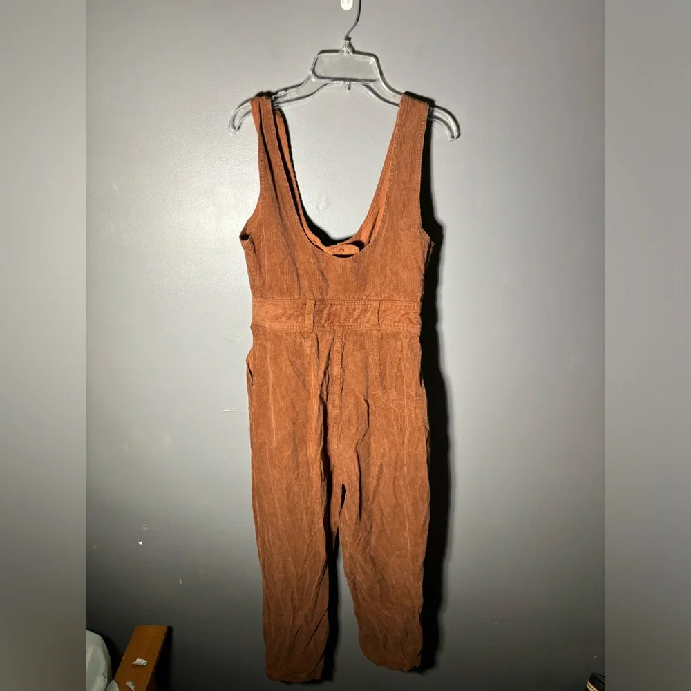 Urban Outfitters Gretel Button Down Corduroy Jumpsuit Size 4 - Picture 4 of 5